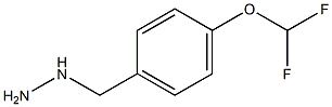 (4-DIFLUOROMETHOXY-BENZYL)-HYDRAZINE Struktur