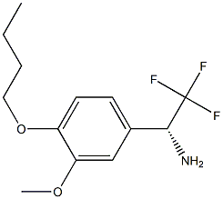 (1R)-1-(4-BUTOXY-3-METHOXYPHENYL)-2,2,2-TRIFLUOROETHYLAMINE Struktur