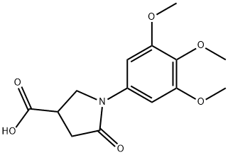 5-OXO-1-(3,4,5-TRIMETHOXYPHENYL)PYRROLIDINE-3-CARBOXYLIC ACID Struktur