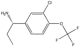 (1S)-1-[3-CHLORO-4-(TRIFLUOROMETHOXY)PHENYL]PROPYLAMINE Structure