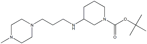 1-BOC-3-[(4-METHYL-PIPERAZIN-1-YLPROPYL)-AMINO]-PIPERIDINE Structure
