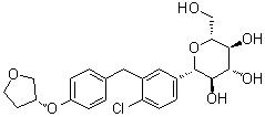 CAS 登錄號(hào)：864070-43-9, (1S)-1,5-脫水-1-C-[4-氯-3-[[4-[[(3R)-四氫-3-呋喃基]氧基]苯基]甲基]苯基]-D-山梨糖醇